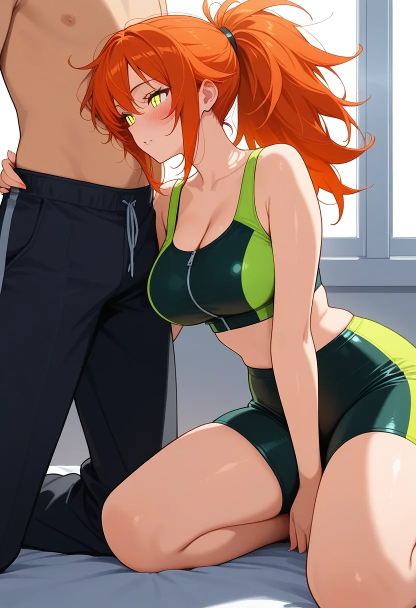 Story 6: Jumping Into Pool — panel 5 — Nova and guy partially clothed intimate