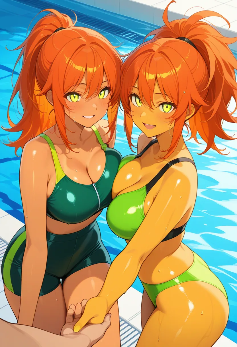 Story 15: Entering The Pool — panel 3 — lingering in the water