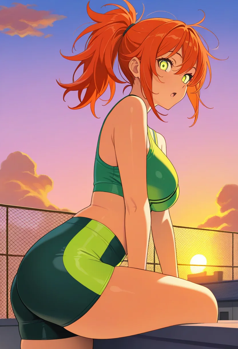 Story 17: On Rooftop Watching Sunset — panel 2 — guy approaches nova