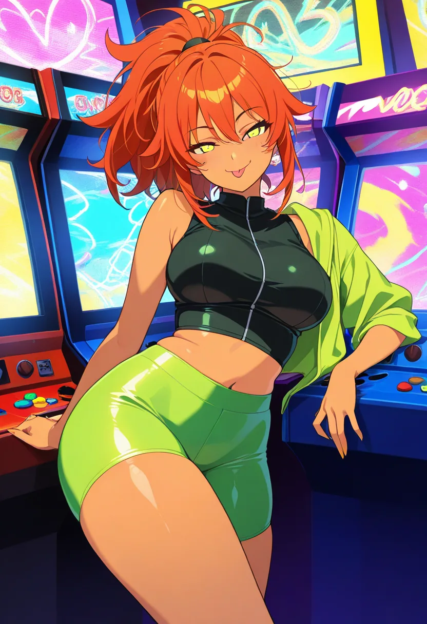 Story 20: Intense Arcade Game — panel 2 — playful taunting