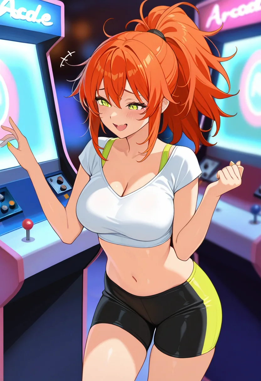 Story 20: Intense Arcade Game — panel 4 — post game flirtation