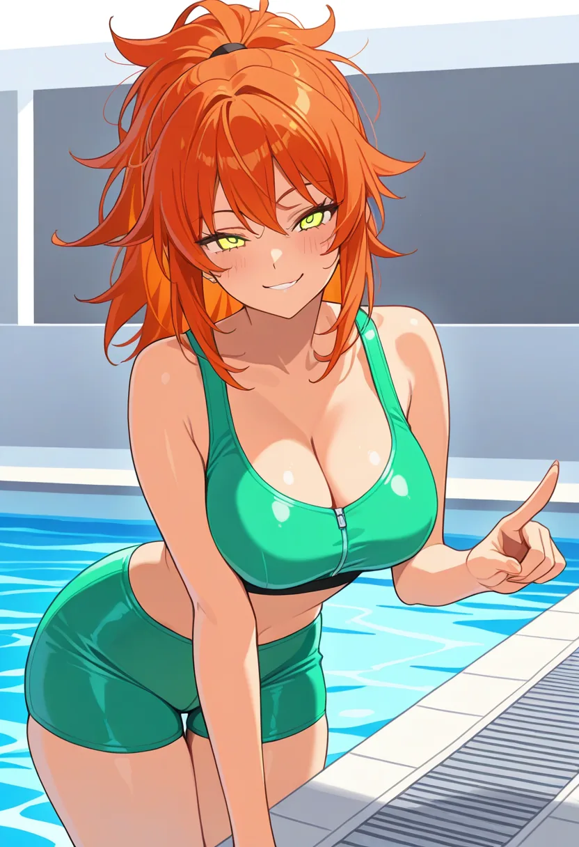 Story 21: Splashing In The Pool — panel 2 — playful dare