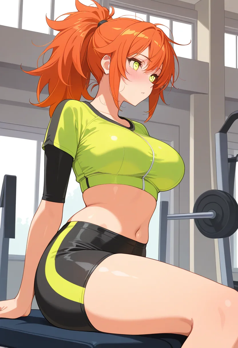 Story 25: Gym Warmup — panel 2 — Spotting Him