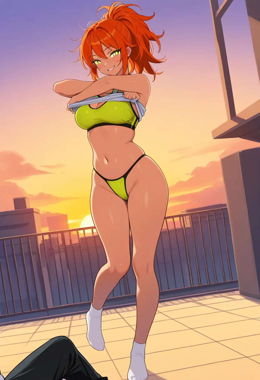Story 26: Sunset View — panel 5 — Lingerie Reveal