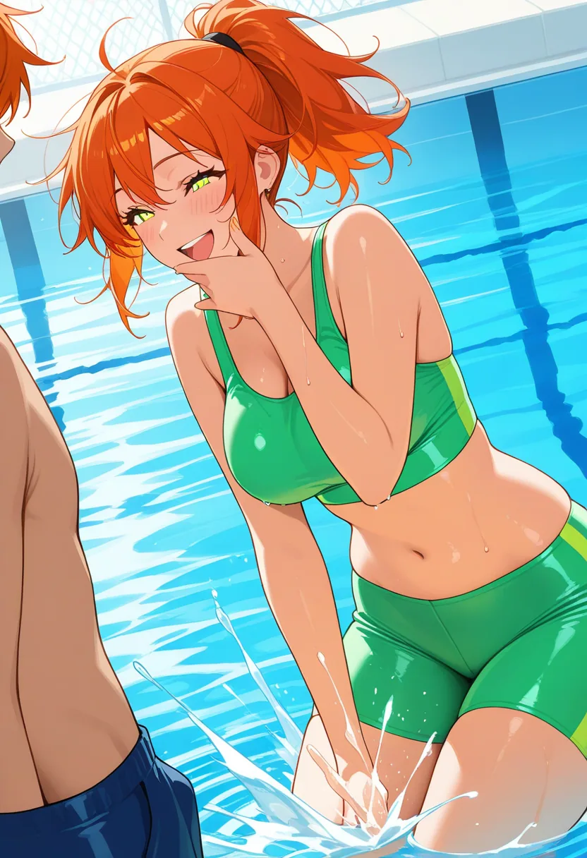 Story 27: Poolside Vibes — panel 4 — Water Fight
