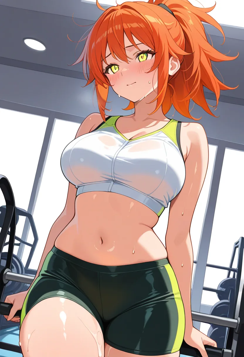 Story 28: Intense Workout — panel 2 — partner watching