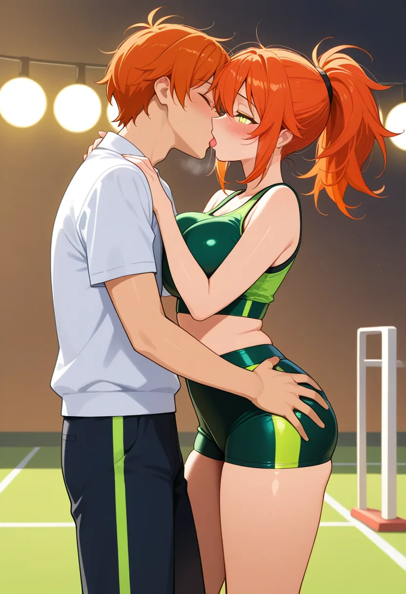 Story 37: Suggestive Stretch — panel 2 — flirty spotting