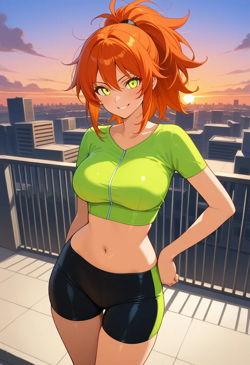 Story 43: Rooftop Workout Clothed