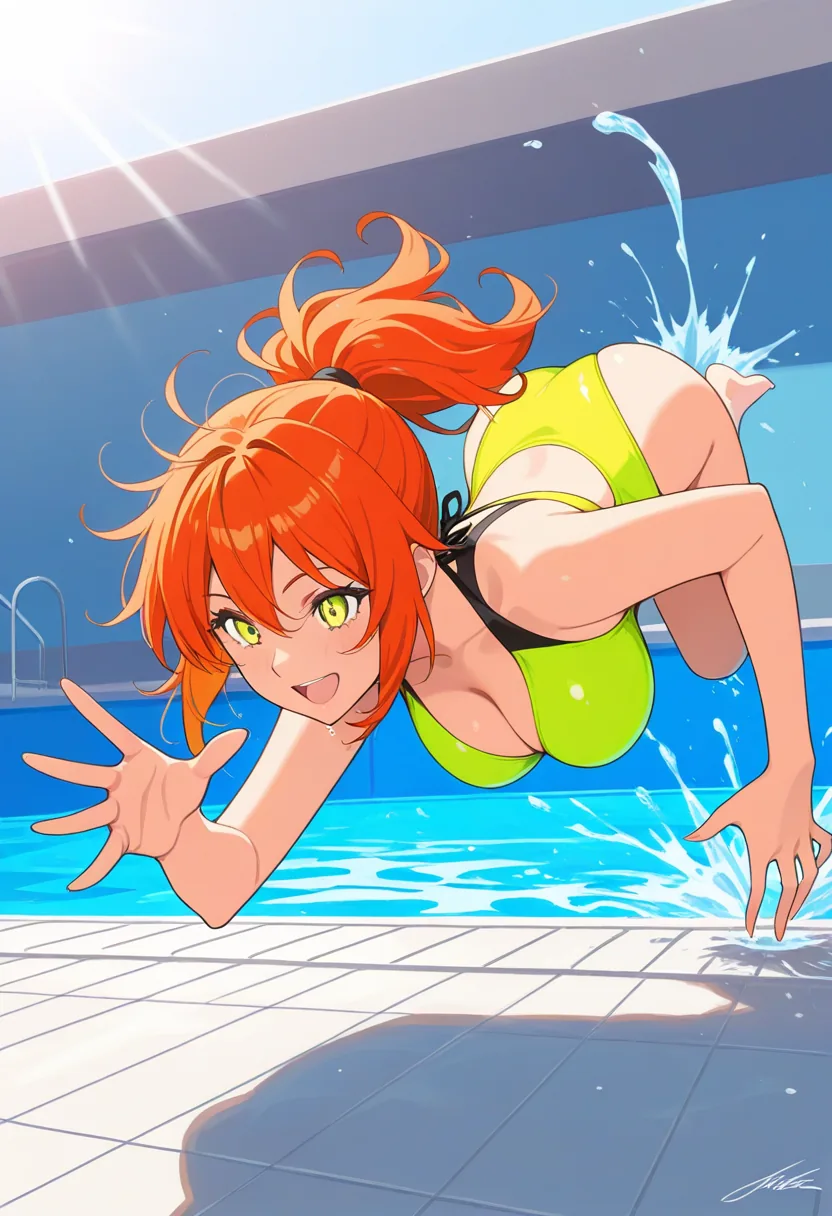 Story 45: Pool Party Playful Clothed