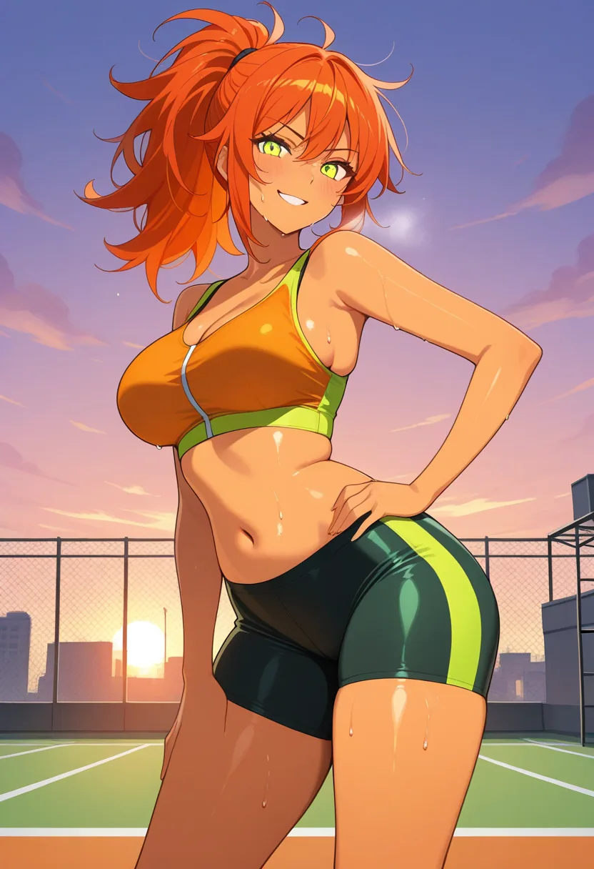 Story 46: Rooftop Gym Sweaty