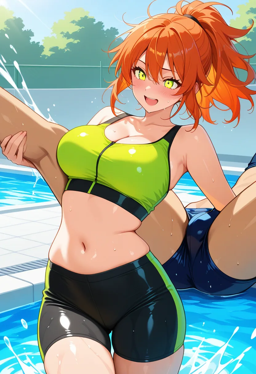 Story 53: Pool Party Fun — panel 2 — flirtatious teasing