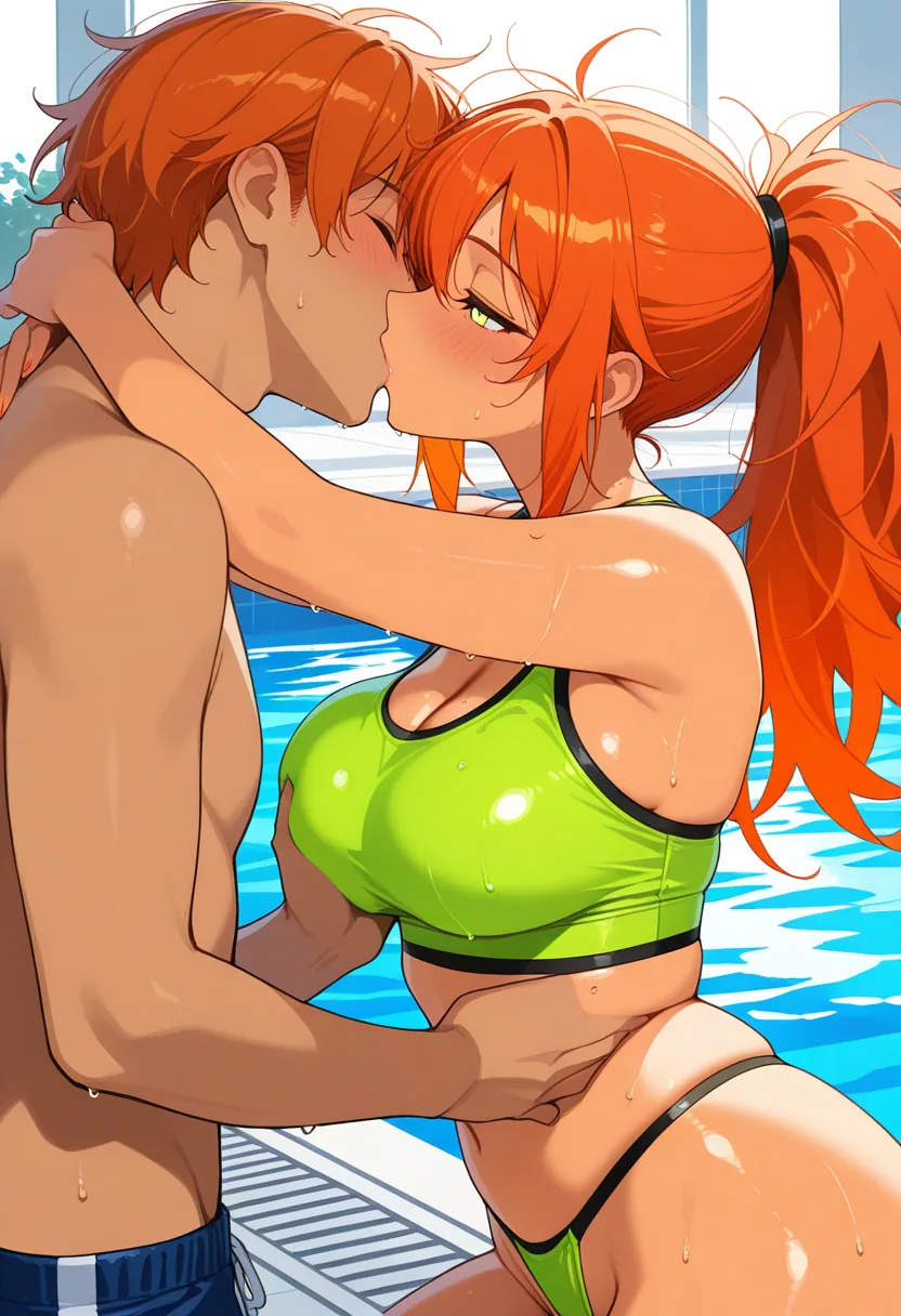 Story 53: Pool Party Fun — panel 4 — foreplay cabana
