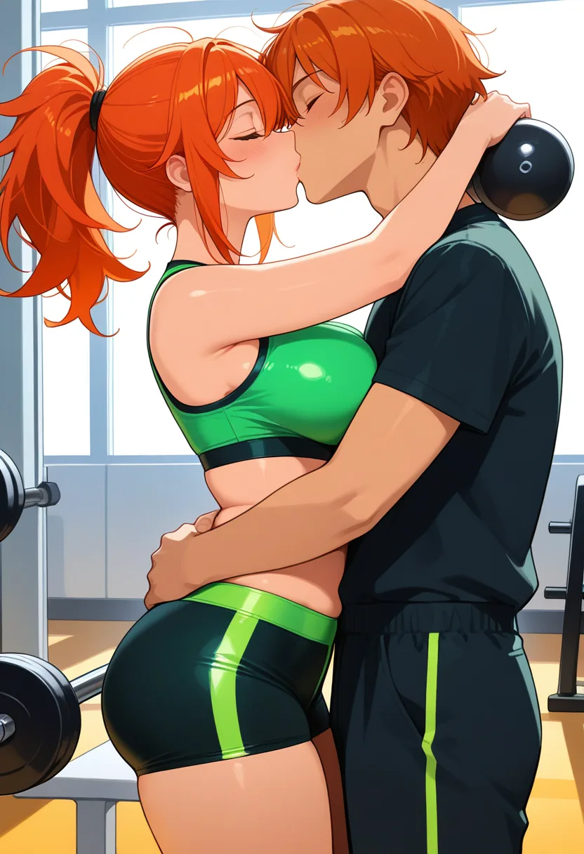 Story 63: Warming Up — panel 4 — lifting session