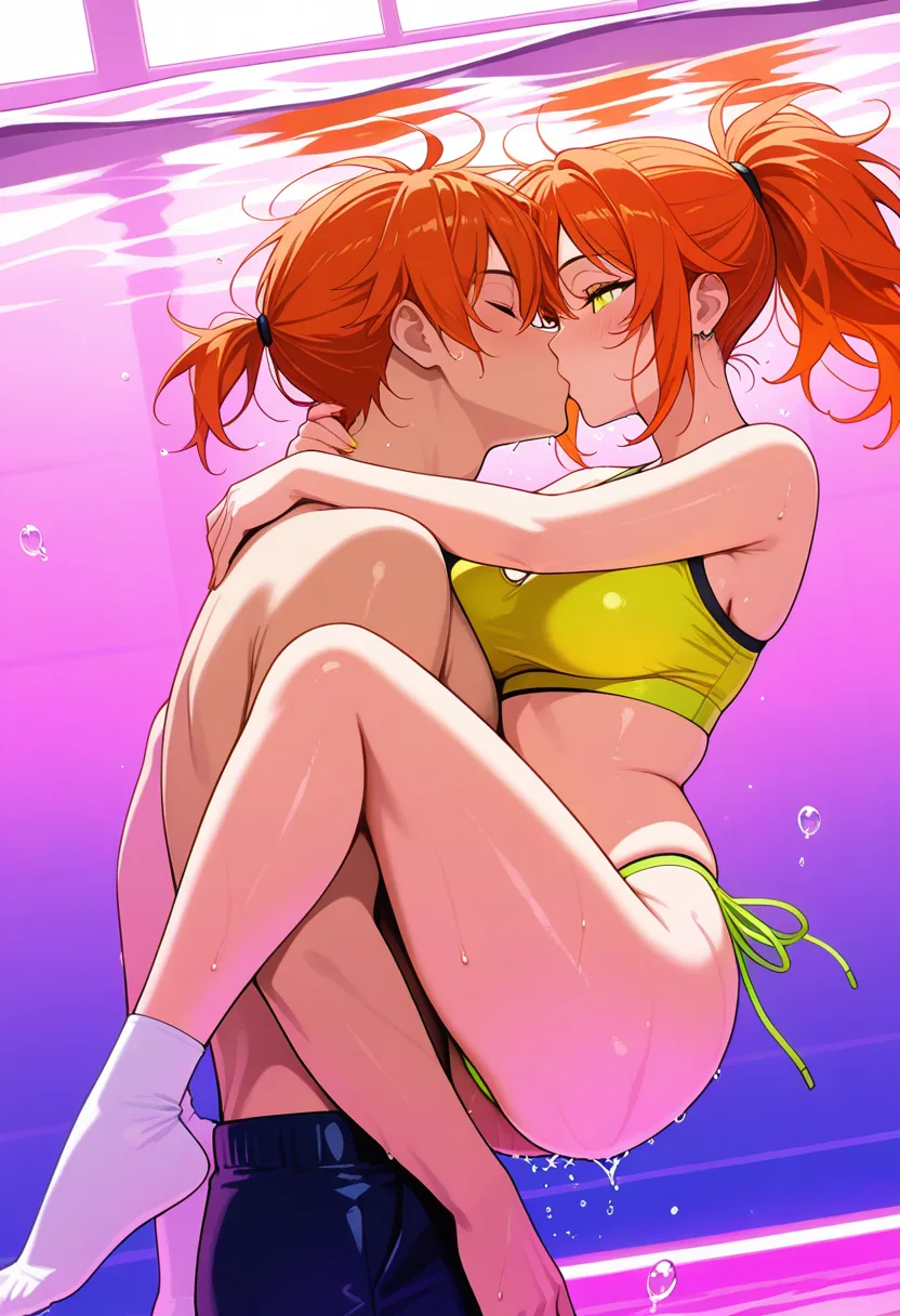 Story 65: Splashing Fun — panel 3 — underwater kiss