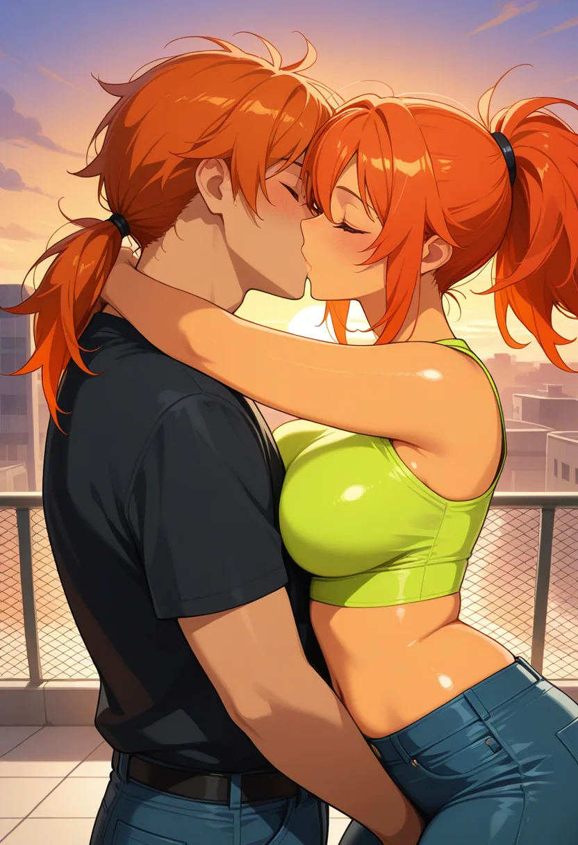 Story 69: Flexing On Rooftop — panel 4 — tension builds