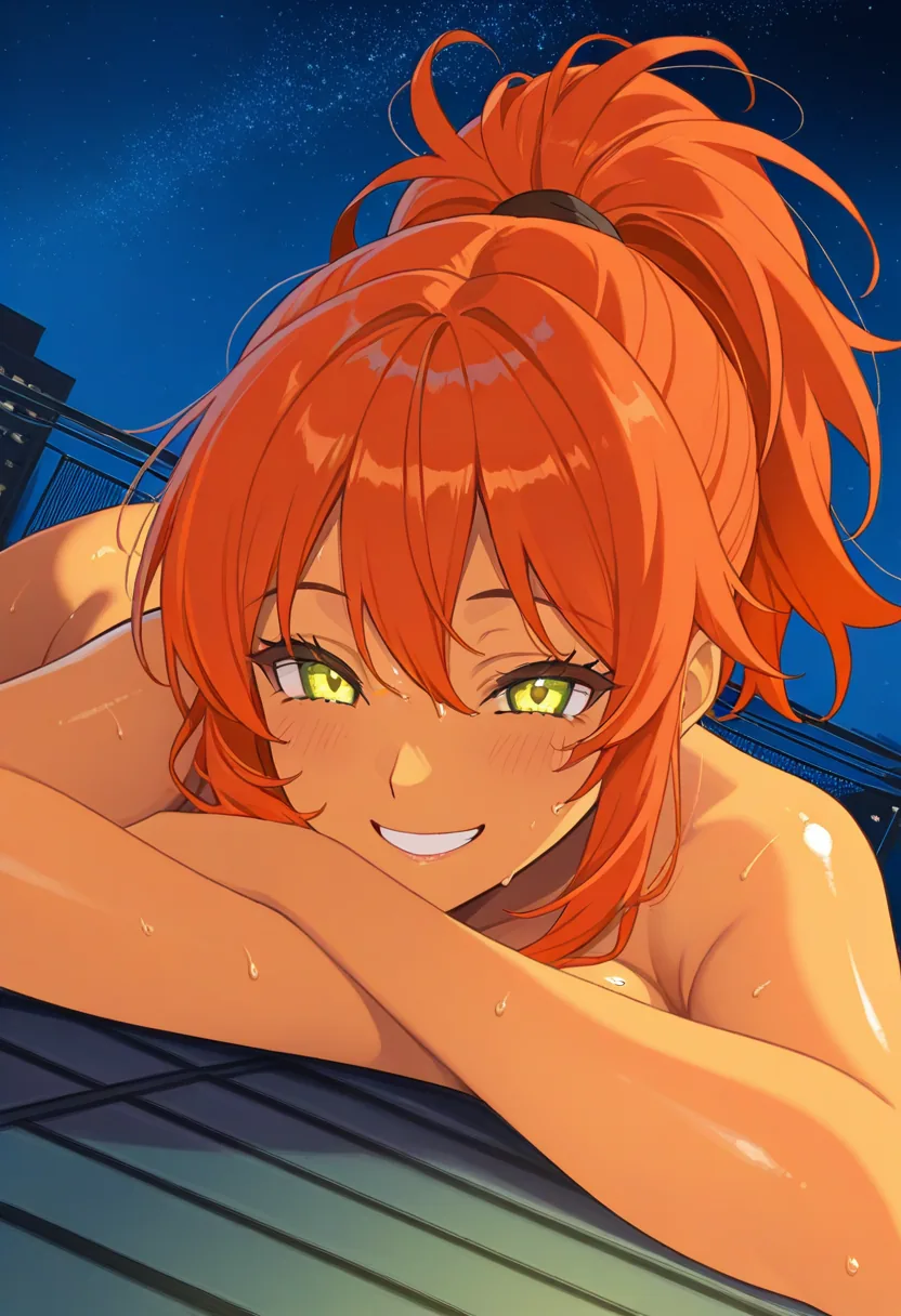 Story 76: Enjoying Sunset Clothed — panel 7 — slow afterglow sex aftermath