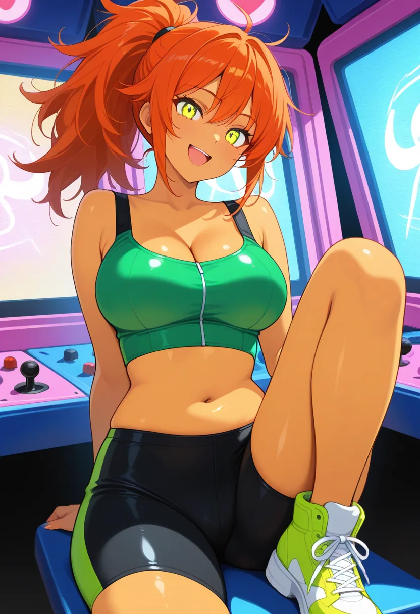 Story 77: Winning At Arcade Clothed — panel 1 — winning at arcade clothed