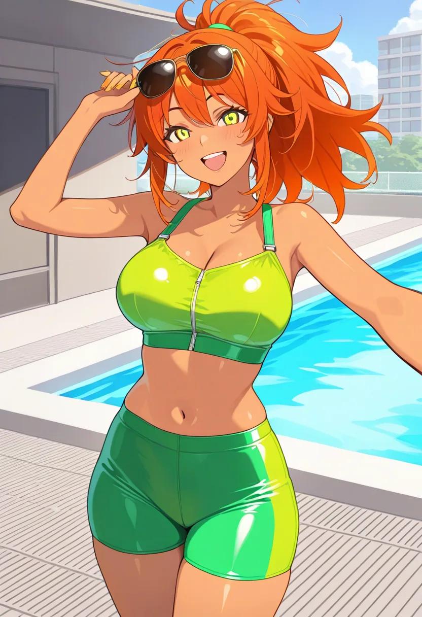 Story 80: At Pool Party — panel 1 — nova at pool party