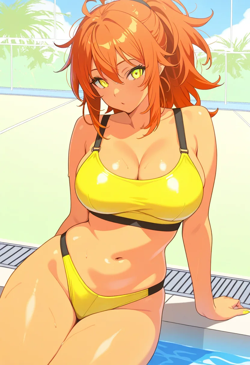 Story 86: Laughing By Pool — panel 5 — nova removing crop top