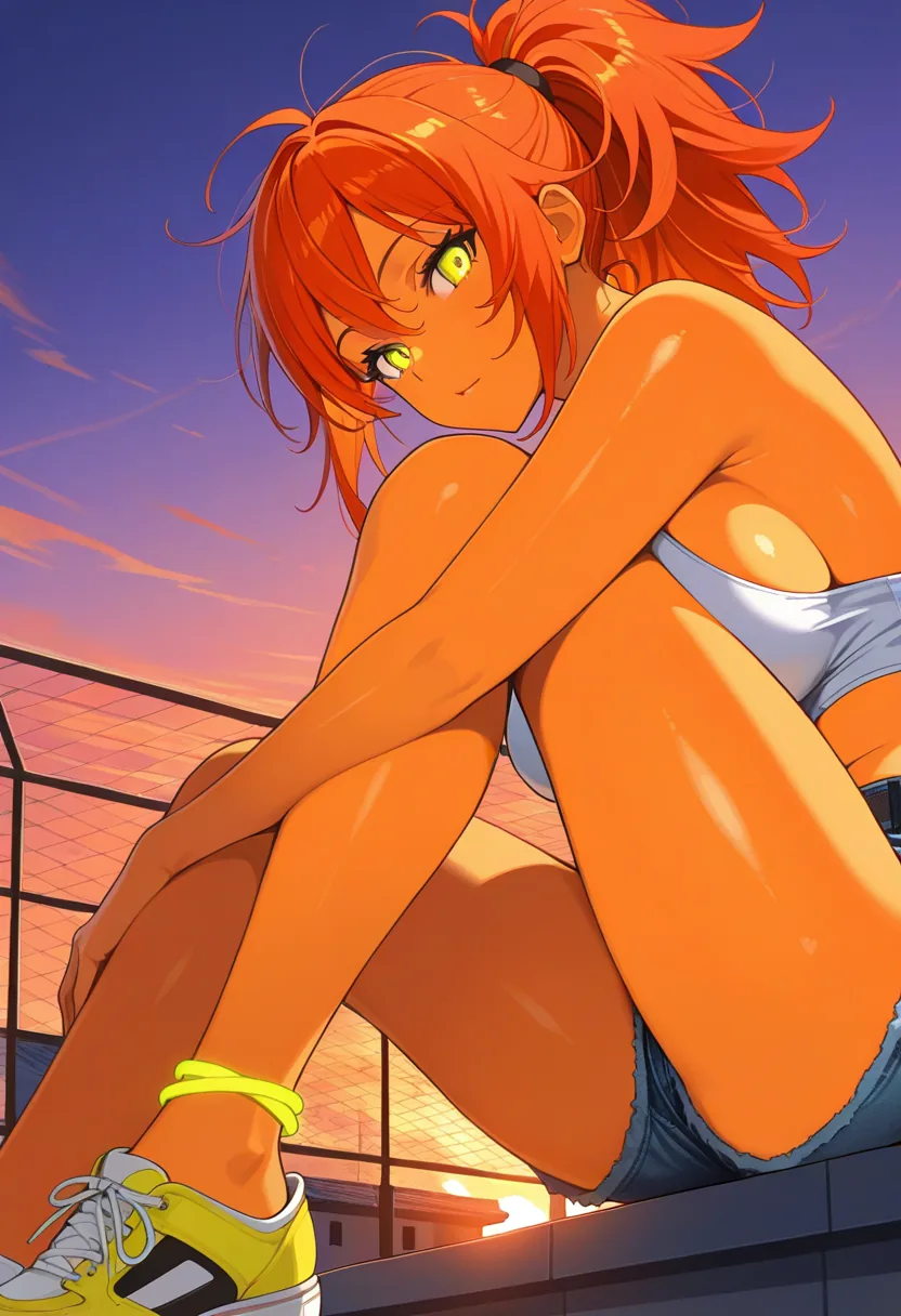 Story 88: Sunset View — panel 5 — bare legs reveal