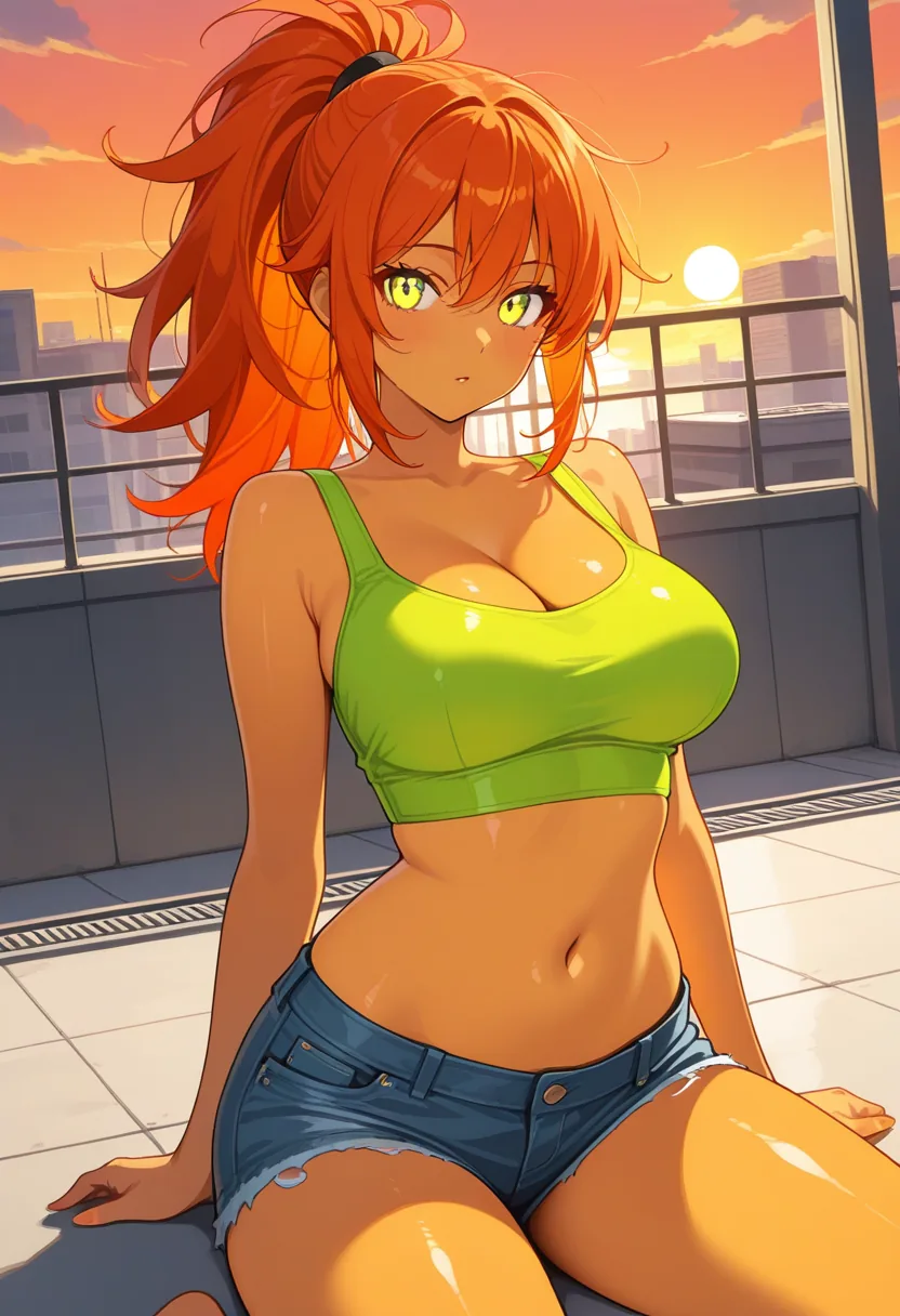 Story 88: Sunset View — panel 6 — crop top removal prep