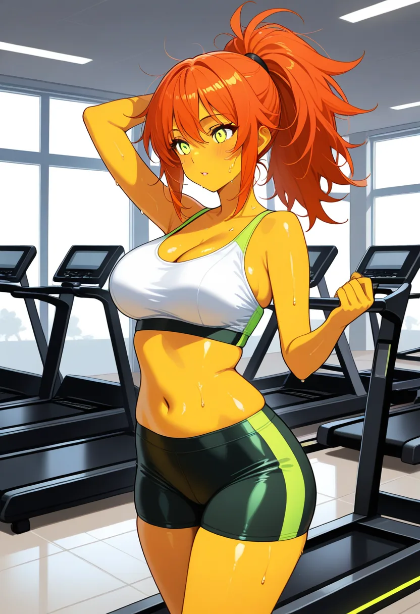 Story 90: Sweaty Gym Session — panel 1 — sweaty gym session