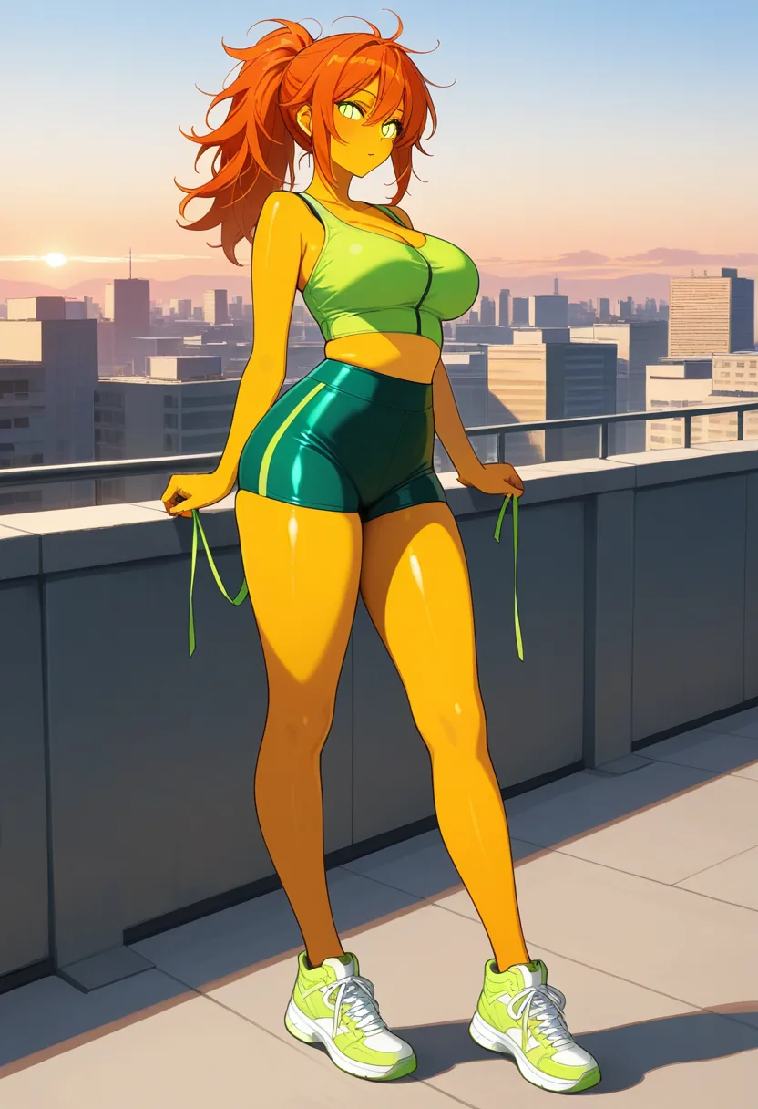 Story 91: Rooftop Day — panel 2 — rooftop changing