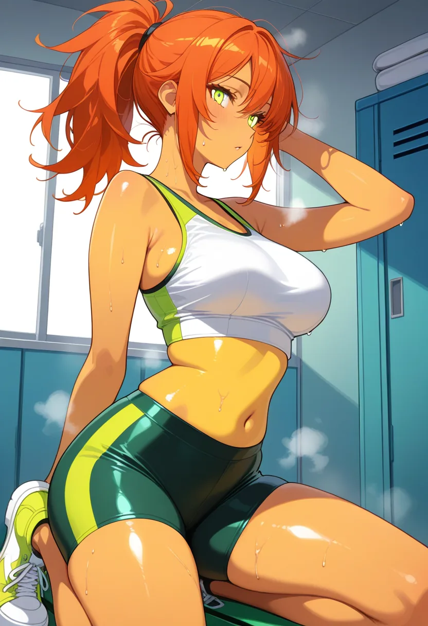 Story 92: Gym Locker Room — panel 1 — gym locker room