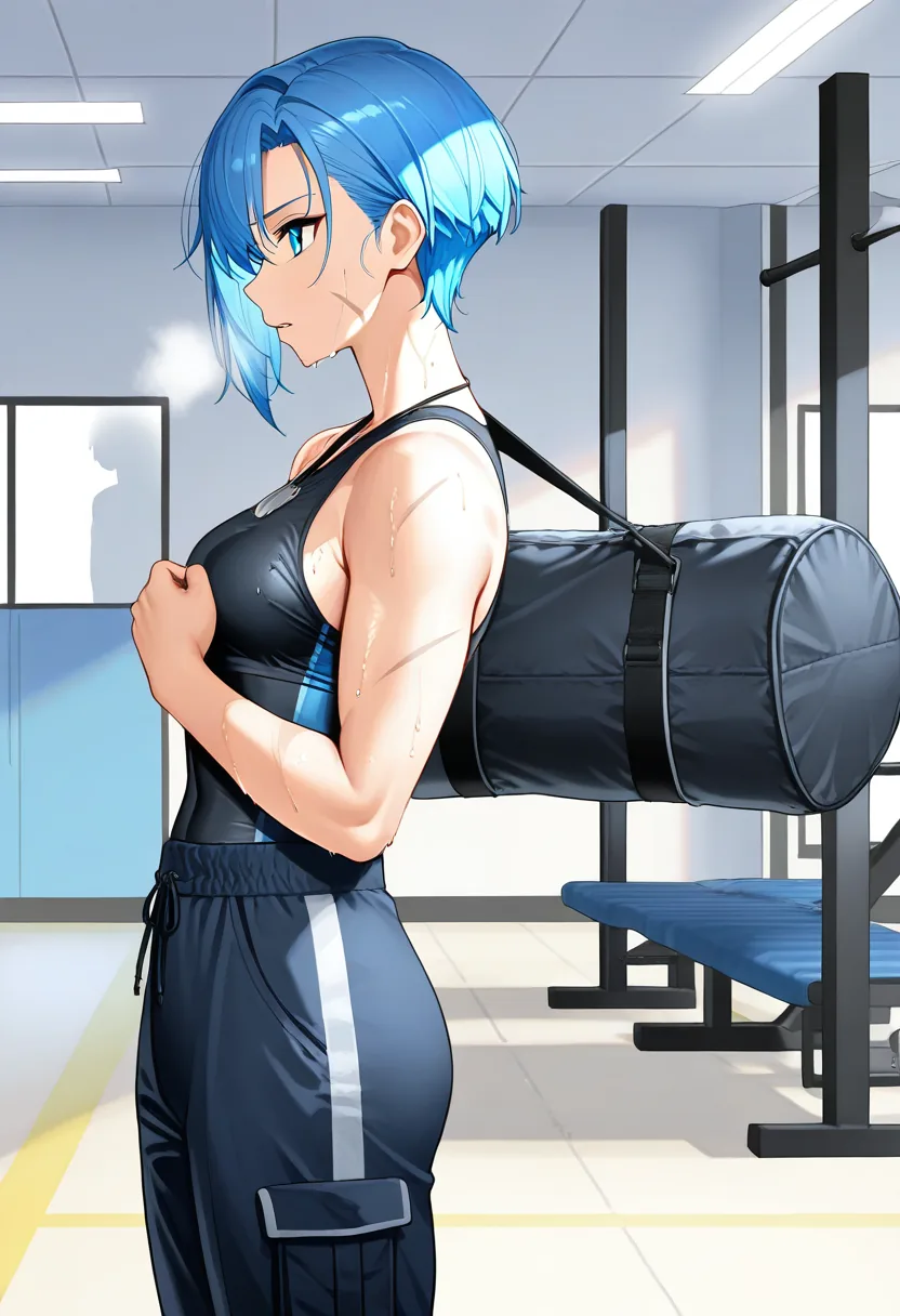 Story 3: Heavy Bag — panel 2 — tank torn