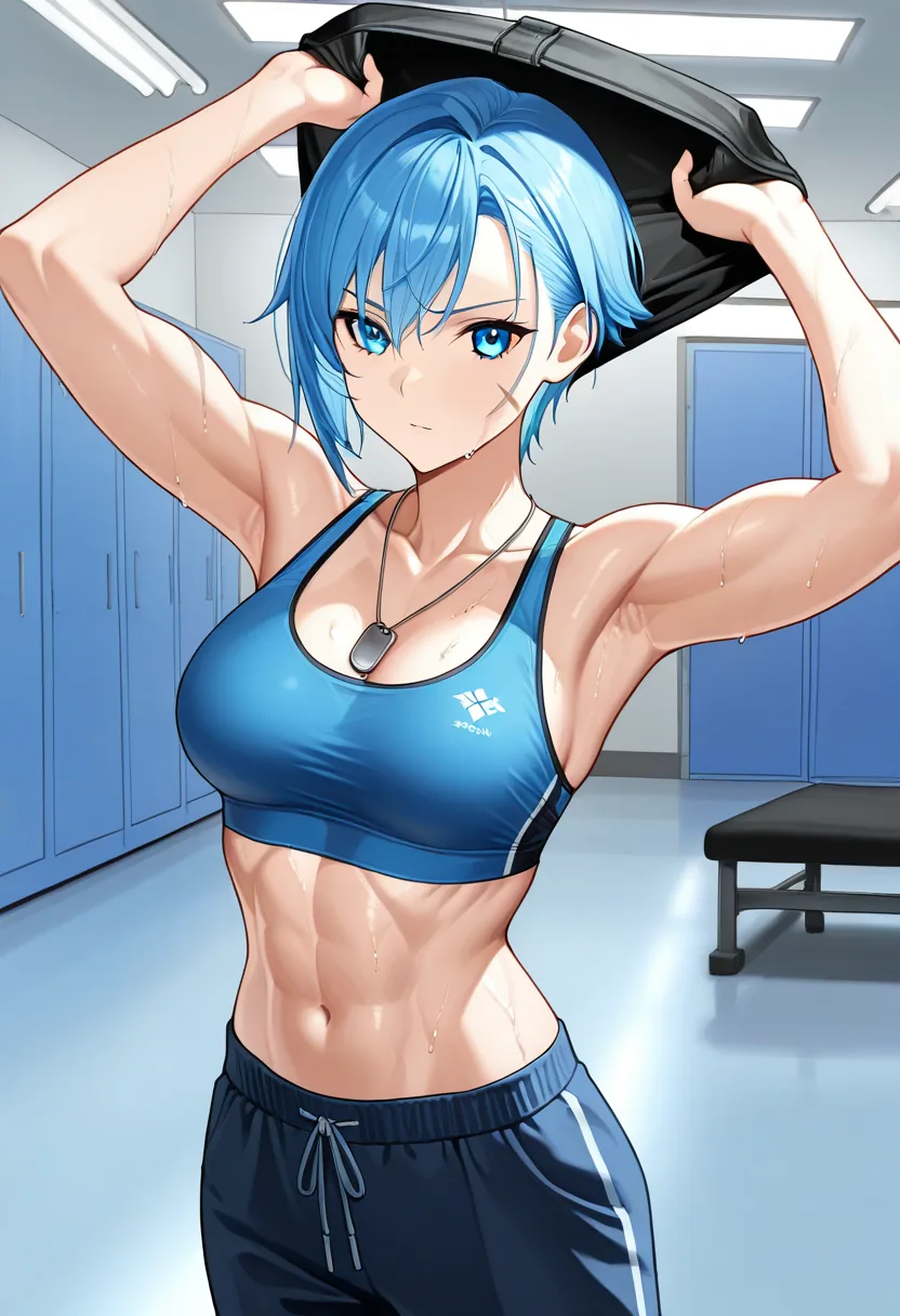 Story 3: Heavy Bag — panel 3 — shirt stripped
