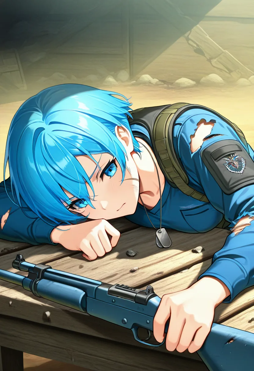 Story 12: Returning Base — panel 2 — rifle down