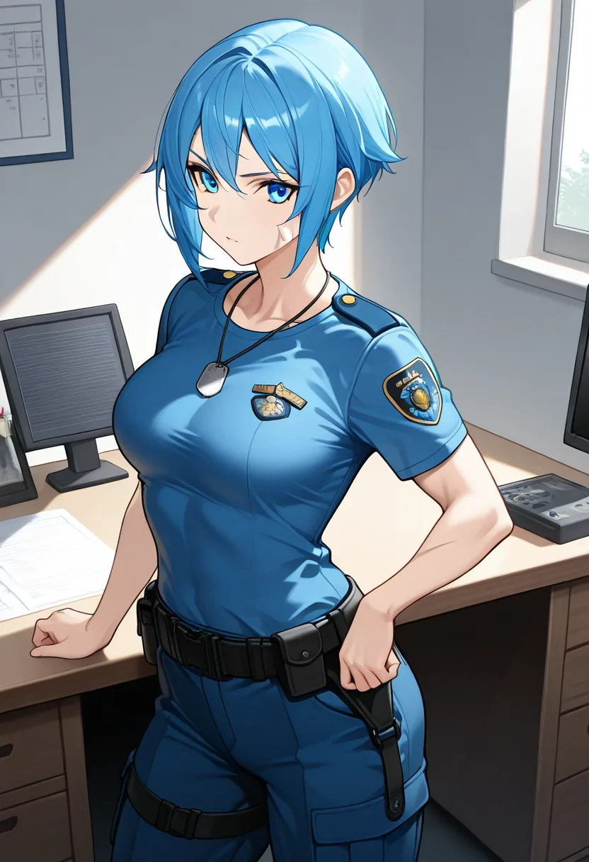 Story 13: Closing Office — panel 3 — belt removed