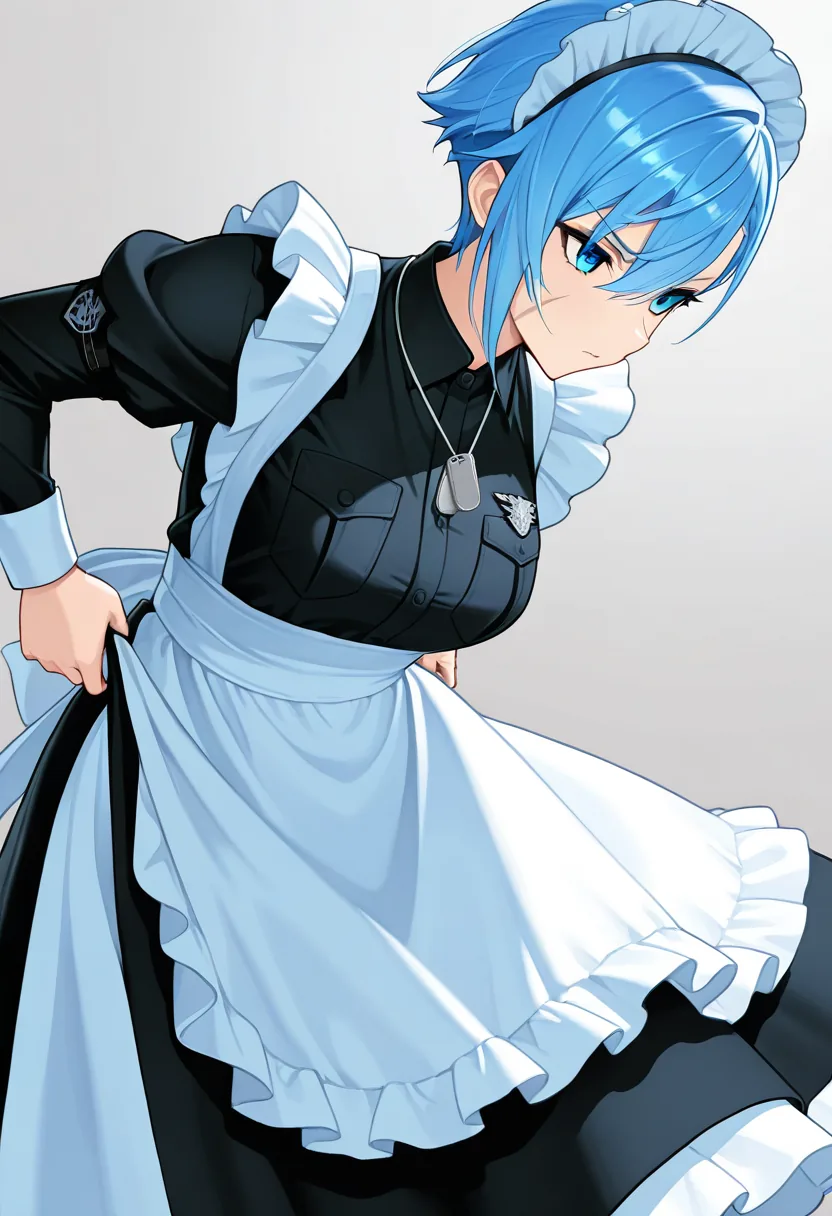 Story 35: Holding Outfit — panel 2 — putting on