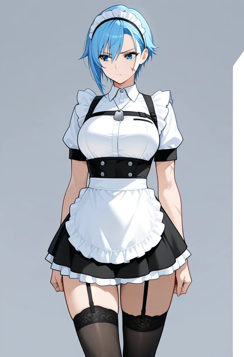 Story 35: Holding Outfit — panel 3 — full maid