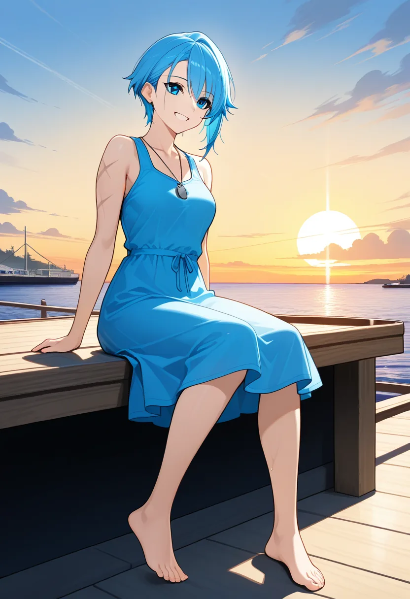 Story 37: Getting Ready — panel 6 — sitting dock