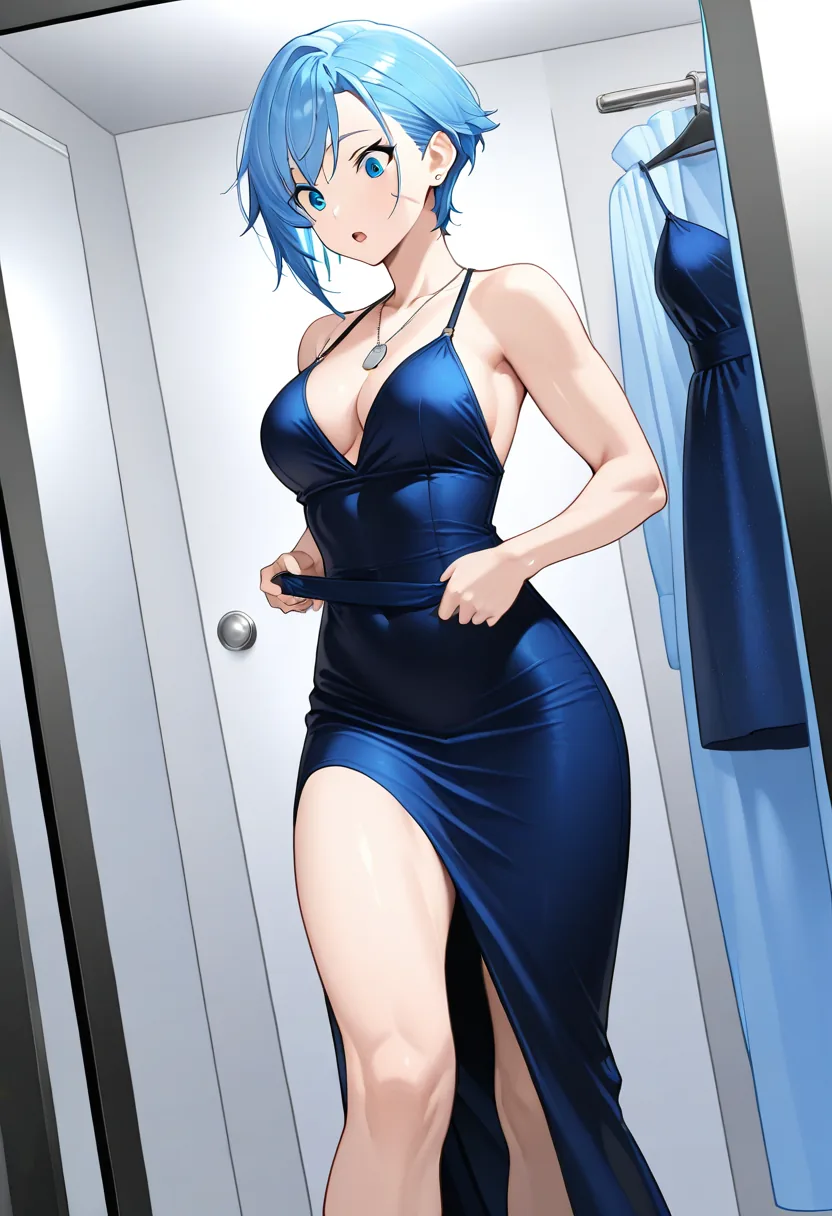 Story 38: Boutique Arrival — panel 3 — black cocktail