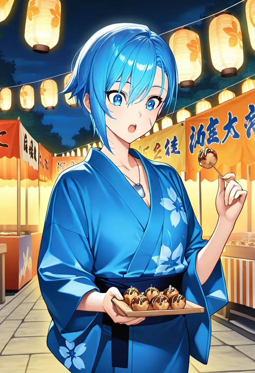Story 39: Yukata Gift — panel 4 — festival food