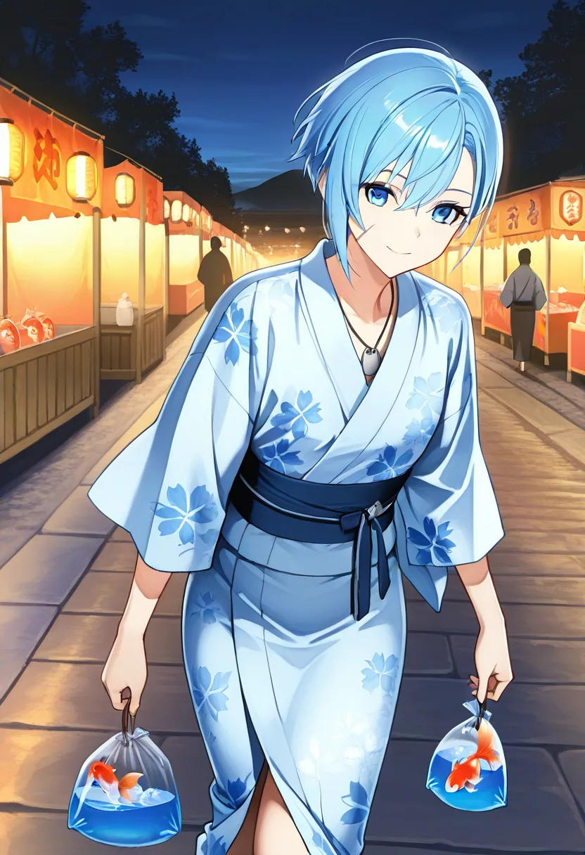 Story 39: Yukata Gift — panel 6 — walking home