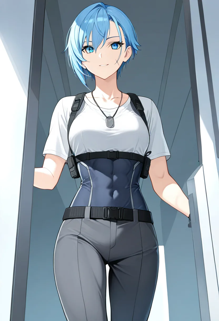 Story 43: Suit Laid Out — panel 6 — leaving confident
