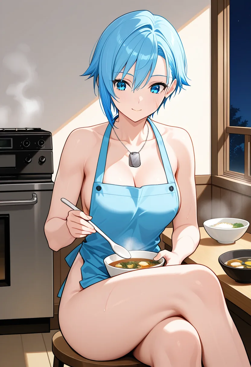 Story 45: Midnight Kitchen — panel 5 — eating alone