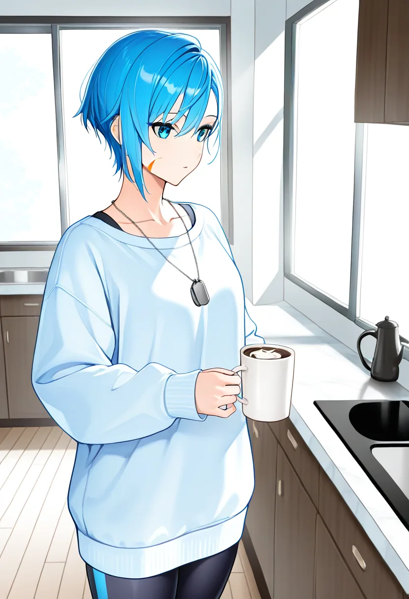 Story 50: Morning Situation — panel 5 — in kitchen