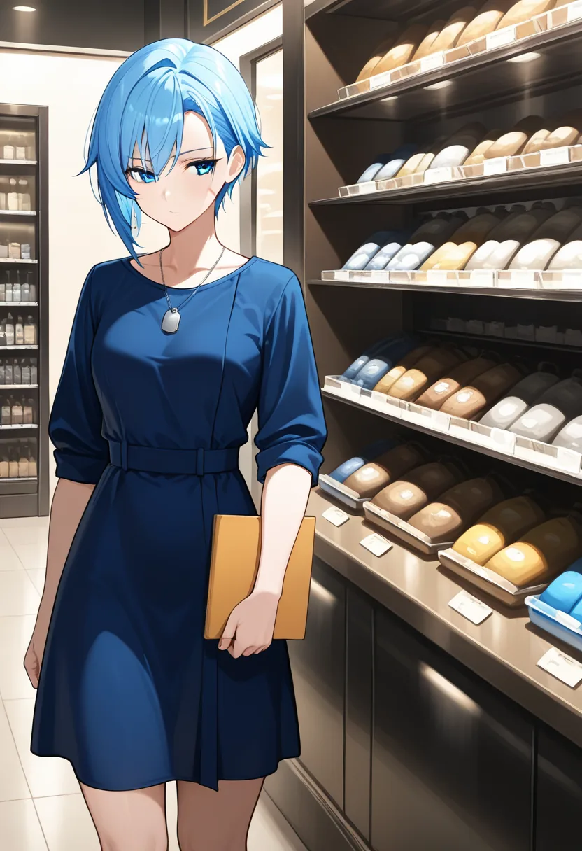 Story 57: Invitation Stare — panel 2 — dress selection