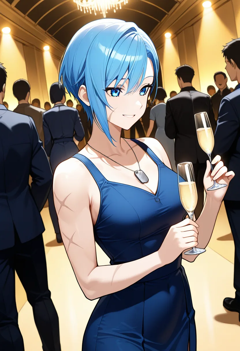 Story 57: Invitation Stare — panel 5 — reception toast