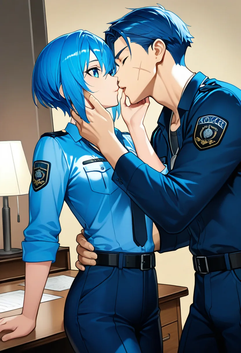 Story 64: Two Glasses — panel 5 — gentle kiss