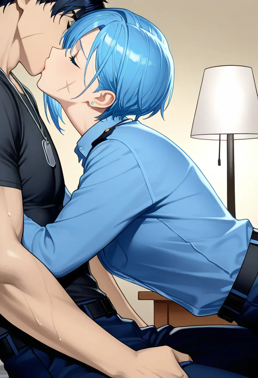 Story 65: Evening Quarters — panel 6 — first real kiss