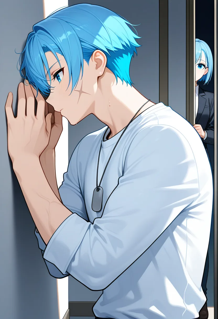 Story 69: Hallway Pursuit — panel 4 — aggressive kiss