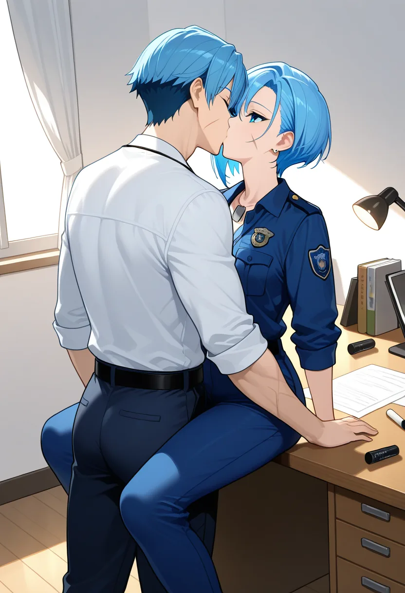 Story 71: Maps Spread — panel 5 — kissing over maps