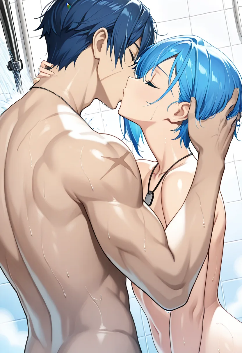 Story 86: Shower Entry — panel 2 — against tile
