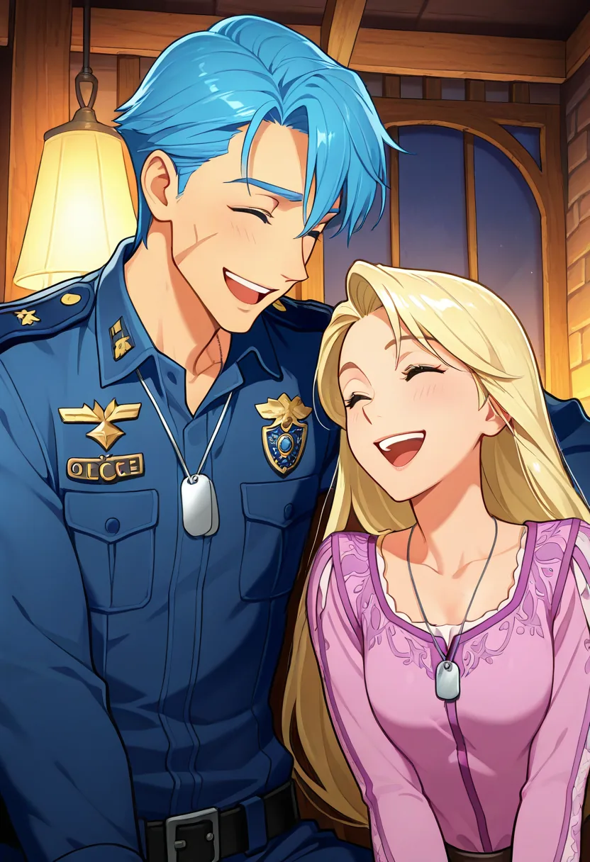Story 93: Lying Together — panel 5 — laughing together