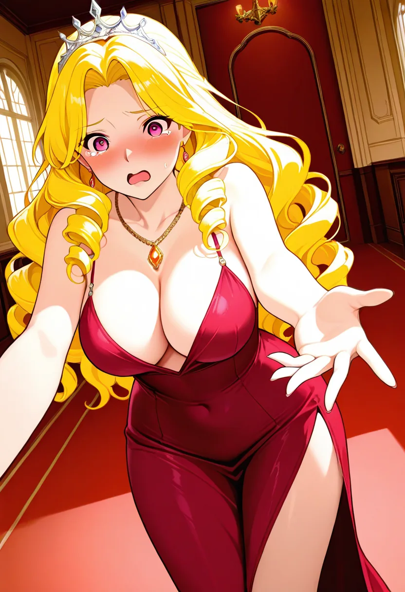 Story 5: Opera Ready — panel 2 — dress caught